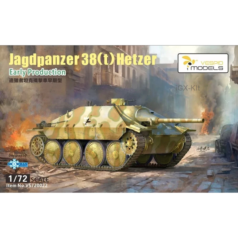 Vespid 720022 1/72 Scale German Jagdpanzer 38(t) Hetzer Early Production Collectible Hobby Craft Toy Plastic Assembly Model Kit
Vespid 720022 1/72 Scale German Jagdpanzer 38(t) Hetzer Early Production Collectible Hobby Craft Toy Plastic Assembly Model Kit