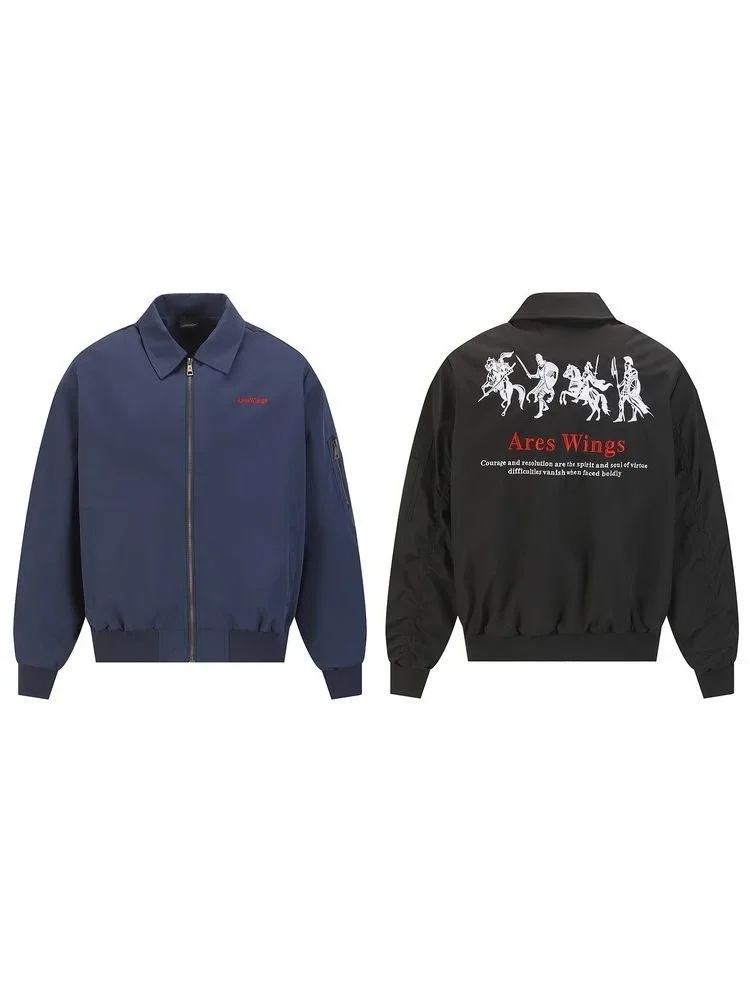 Trendy American High Street Blue War Embroidered Jaet Men's Baseball Sle Flight Coat Loose Fit Contrast Color Zipper
Trendy American High Street Blue War Embroidered Jaet Men's Baseball Sle Flight Coat Loose Fit Contrast Color Zipper