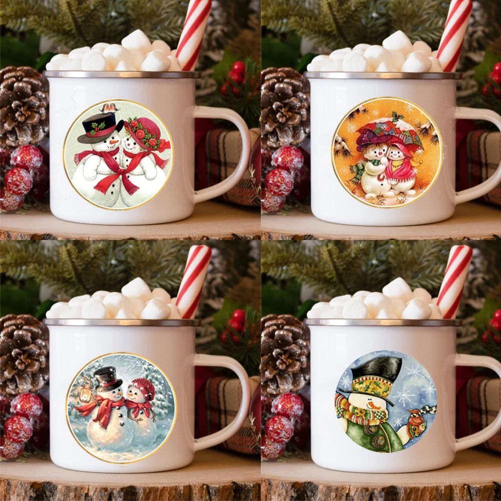Snowman Printed Mug Enamel Coffee Milk Juice Cup white Handle Wine Beer Mugs Banquet Table Decorations Winter Christmas Eve Gift
Snowman Printed Mug Enamel Coffee Milk Juice Cup white Handle Wine Beer Mugs Banquet Table Decorations Winter Christmas Eve Gift