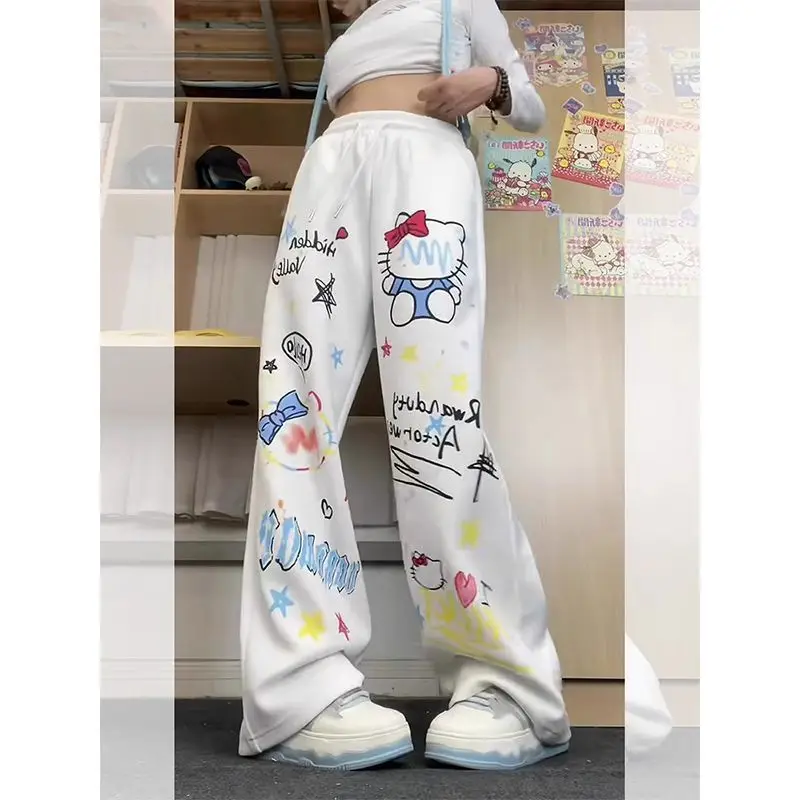 Fashion Y2k Girly Heart Kawaii Hello Kitty Anime Sweatpants Women Cute Cartoon Printed Casual Sweatpants Fashion Gifts for Girls
Fashion Y2k Girly Heart Kawaii Hello Kitty Anime Sweatpants Women Cute Cartoon Printed Casual Sweatpants Fashion Gifts for Girls