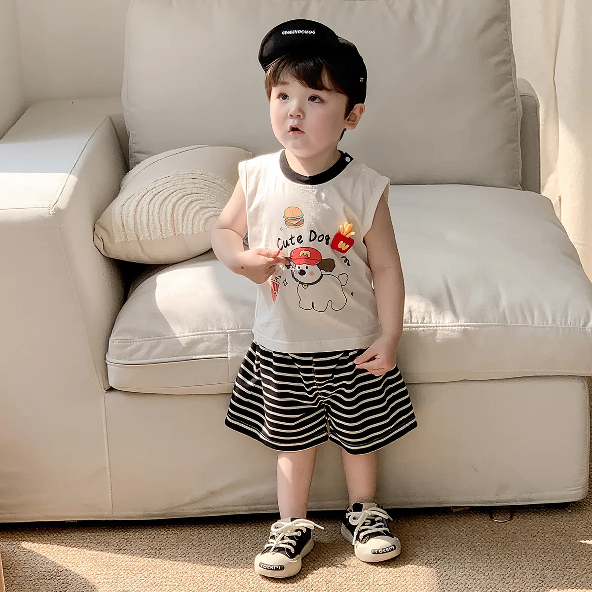 Danxi Men's Baby Clothes Summer Suit 2025 Baby Summer Cartoon Shorts Korean Children's Two-piece Set
Danxi Men's Baby Clothes Summer Suit 2025 Baby Summer Cartoon Shorts Korean Children's Two-piece Set