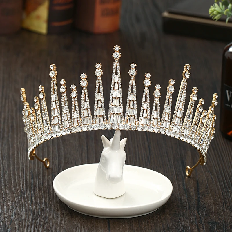 New Gold Wedding Hair Accessories Crown Baroque Crystal Headdress Bride Diadem Tiara Woman Prom Jewelry Baroque Hair ornaments
New Gold Wedding Hair Accessories Crown Baroque Crystal Headdress Bride Diadem Tiara Woman Prom Jewelry Baroque Hair ornaments
