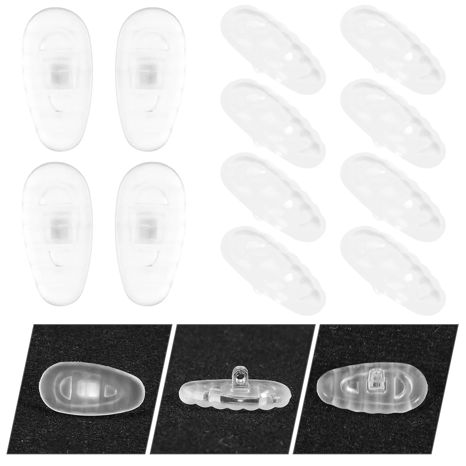 20Pairs Nonslip Silicone Nose Pads for Glasses Replacement Cushions Secure Fit Reduced Pressure on Nose Bridge
20Pairs Nonslip Silicone Nose Pads for Glasses Replacement Cushions Secure Fit Reduced Pressure on Nose Bridge