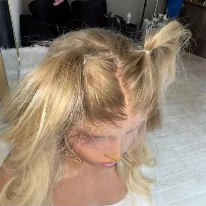 Luxury Wigs Ombre Ginger Honey Blonde Synthetic Lace Top Wigs Female Elastic Realistic Look Body Wave HD Transparent Lace Wigs
Luxury Wigs Ombre Ginger Honey Blonde Synthetic Lace Top Wigs Female Elastic Realistic Look Body Wave HD Transparent Lace Wigs