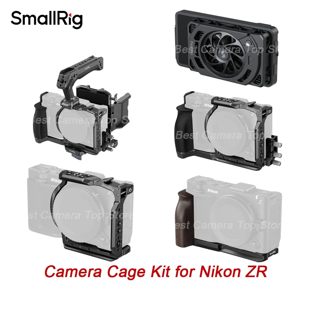 Комплект кейджей SmallRig 5904/5905/5906/6113 HawkLock для Nikon ZR: полноразмерный кейдж, полукейдж, V-Mount Power Cage, деревянная L-образная рукоятка
Комплект кейджей SmallRig 5904/5905/5906/6113 HawkLock для Nikon ZR: полноразмерный кейдж, полукейдж, V-Mount Power Cage, деревянная L-образная рукоятка