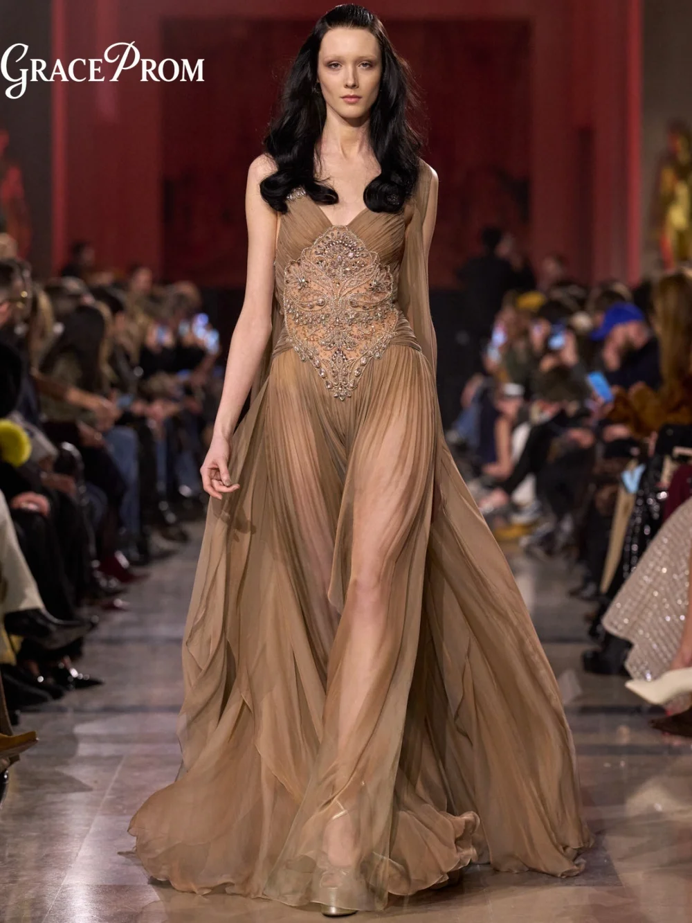 Glamorous Sand Beige Evening Dress 2026 Sexy Plunge Neckline Sparkly Corset Ethereal For Wedding Guests Party Dress فساتين سهرة
Glamorous Sand Beige Evening Dress 2026 Sexy Plunge Neckline Sparkly Corset Ethereal For Wedding Guests Party Dress فساتين سهرة