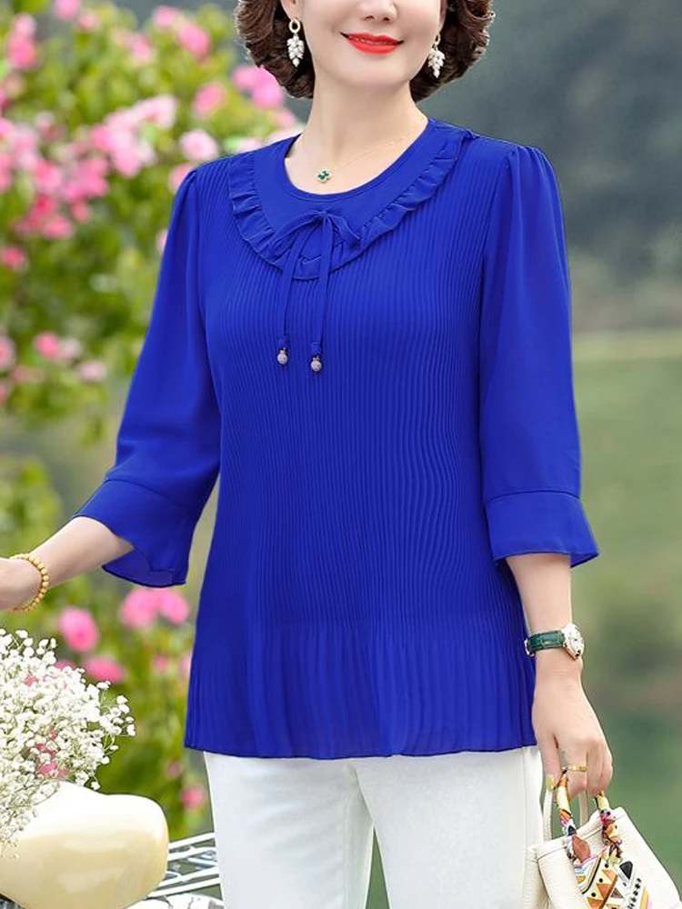 Half Sleeve Blouse 2025 New Summer Woman Clothing Solid Blusas Para Mujer Top Casual Slim Blouses For Women
Half Sleeve Blouse 2025 New Summer Woman Clothing Solid Blusas Para Mujer Top Casual Slim Blouses For Women
