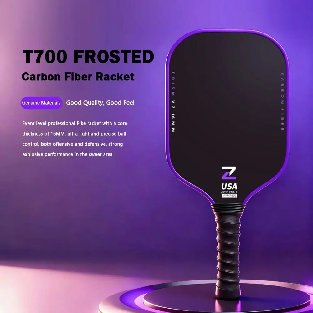 T700 Pickleball Paddle Carbon Fiber USAPA Approved Pickleball Rackets Frosted Surface High-quality Professional Game Supplies
T700 Pickleball Paddle Carbon Fiber USAPA Approved Pickleball Rackets Frosted Surface High-quality Professional Game Supplies