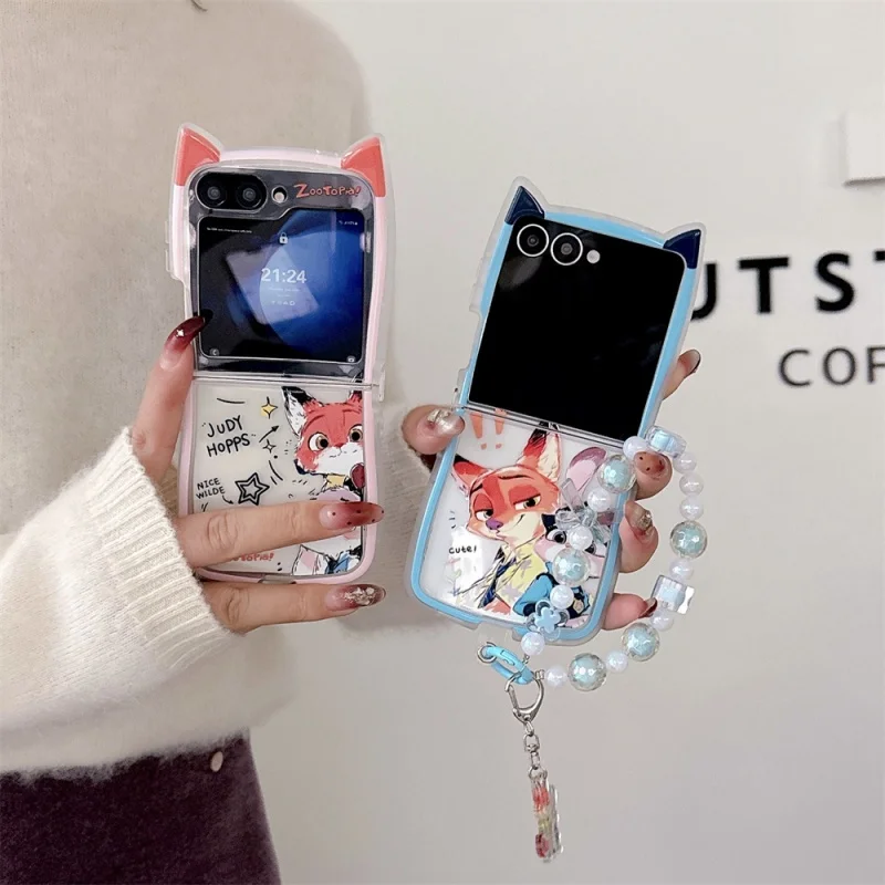Funny Cute Cartoon Rabbit Fox Phone Case For Samsung Galaxy Z Flip 7 6 5 4 3 ZFlip6 ZFlip5 ZFlip7 Cover with Chain Strap Cases C
Funny Cute Cartoon Rabbit Fox Phone Case For Samsung Galaxy Z Flip 7 6 5 4 3 ZFlip6 ZFlip5 ZFlip7 Cover with Chain Strap Cases C