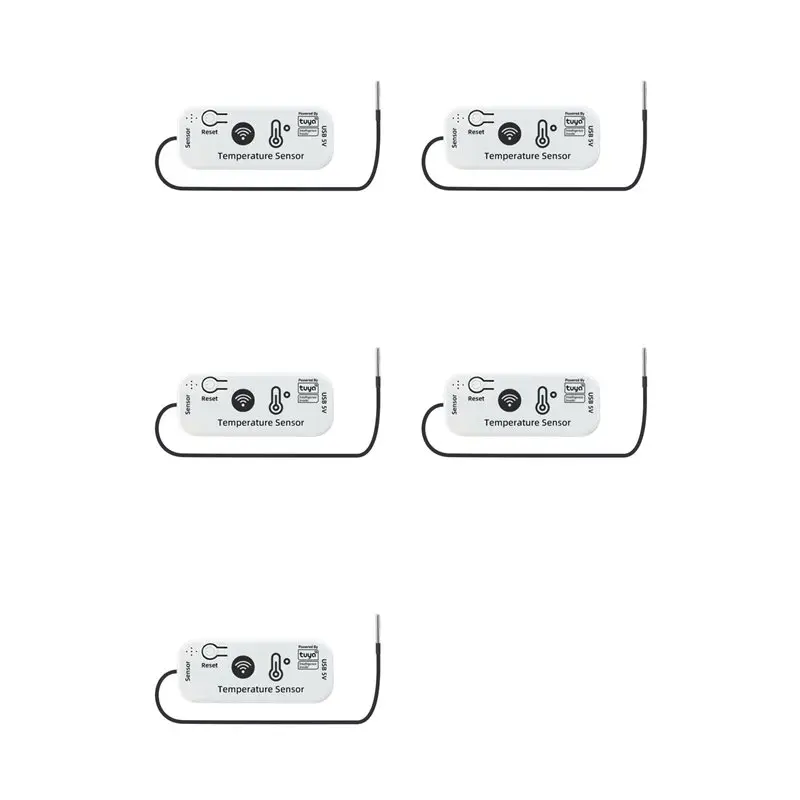 ABJF-5X TUYA WIFI Temperature Sensor APP Remote Monitor Tuya Waterproof Temperature Sensor 2.4G Wifi Smart Home 1M
ABJF-5X TUYA WIFI Temperature Sensor APP Remote Monitor Tuya Waterproof Temperature Sensor 2.4G Wifi Smart Home 1M