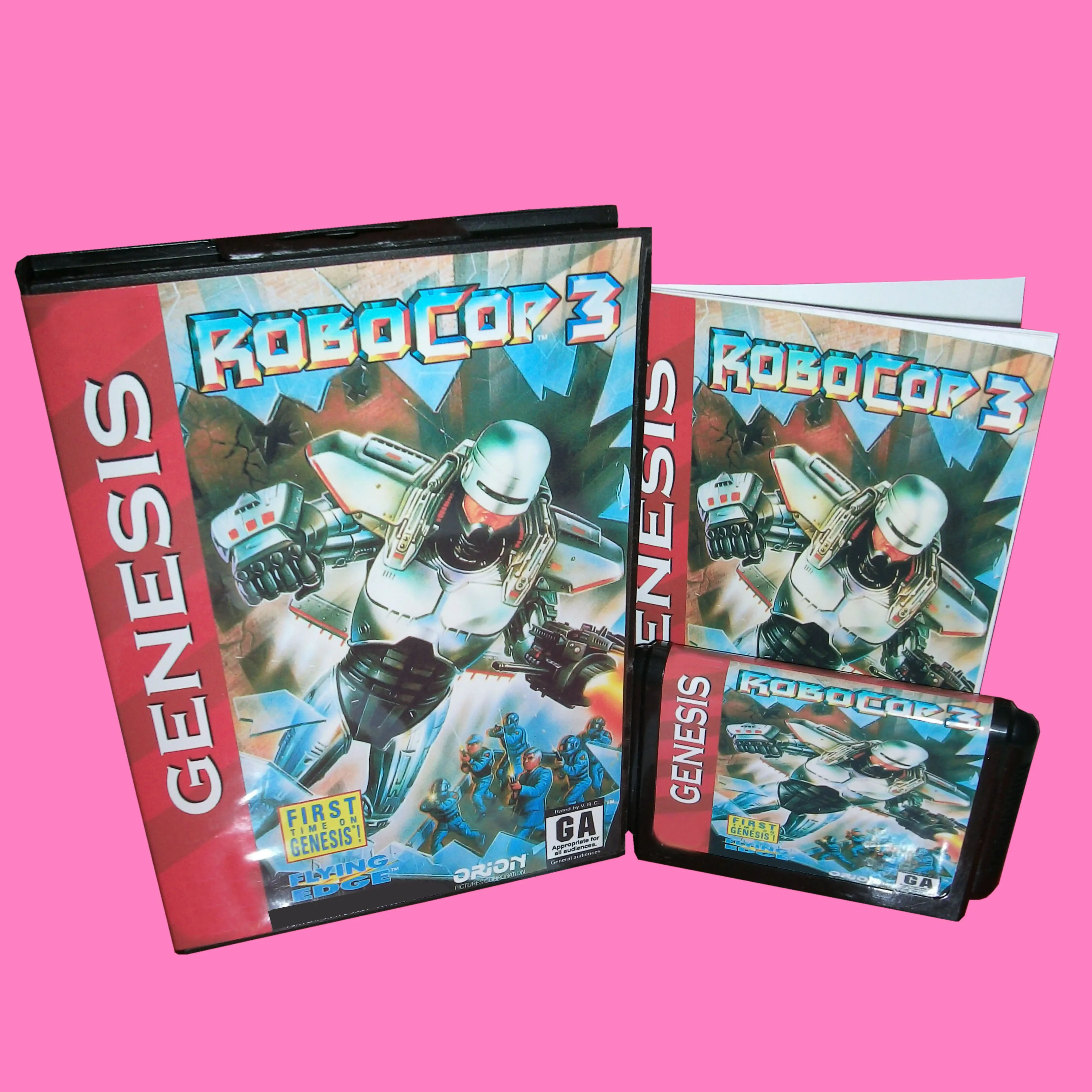 Hot Sale Robocop 3 with Box and Manual Cartridge for 16 bit Sega MD game card Megadrive Genesis system
Hot Sale Robocop 3 with Box and Manual Cartridge for 16 bit Sega MD game card Megadrive Genesis system