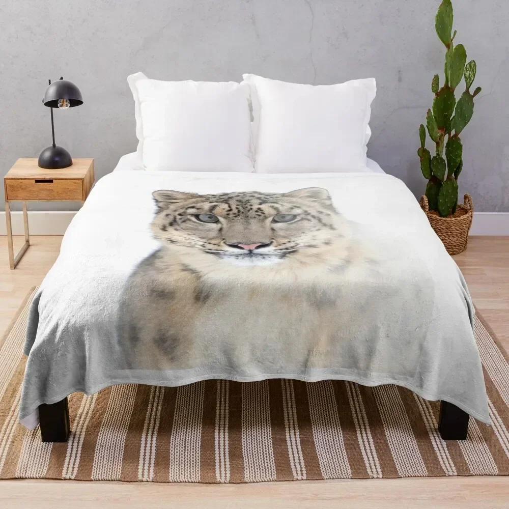 Portrait of a Snow Leopard Throw Blanket Soft Bedroom Blanket for Night Sleeping
Portrait of a Snow Leopard Throw Blanket Soft Bedroom Blanket for Night Sleeping