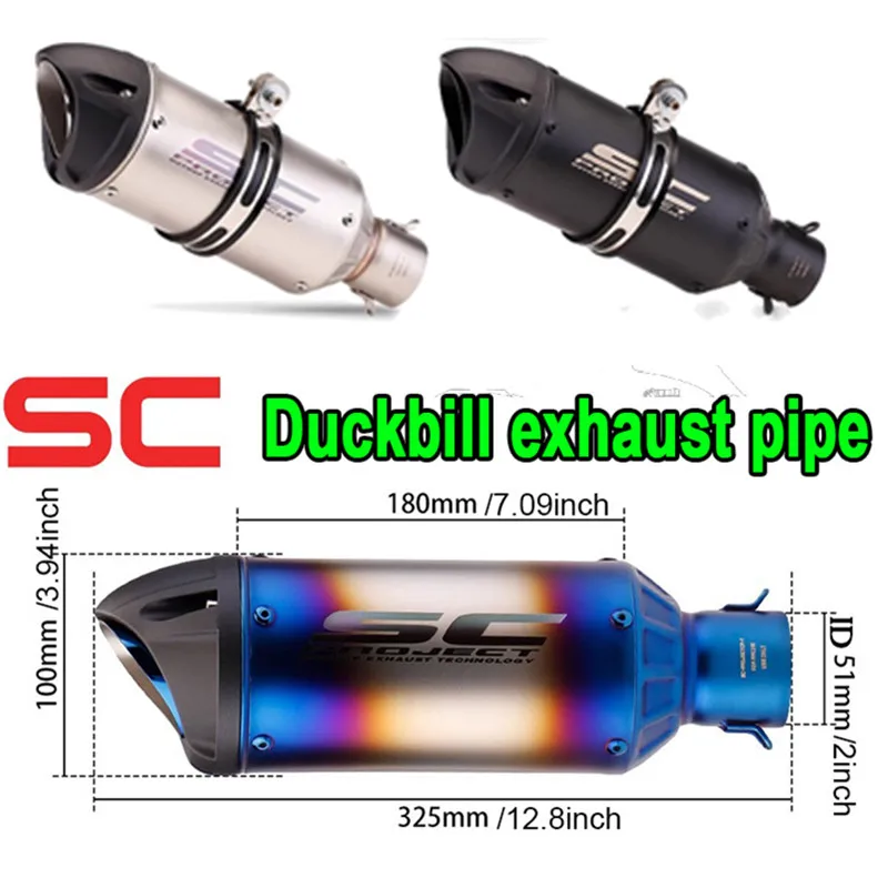 Motorcycle Exhaust Pipe Universal 51mm R25 R3 Kawasaki ninja 250 300 400 CB190ss Modification Exhaust Pipe Motorbike Accessorie
Motorcycle Exhaust Pipe Universal 51mm R25 R3 Kawasaki ninja 250 300 400 CB190ss Modification Exhaust Pipe Motorbike Accessorie