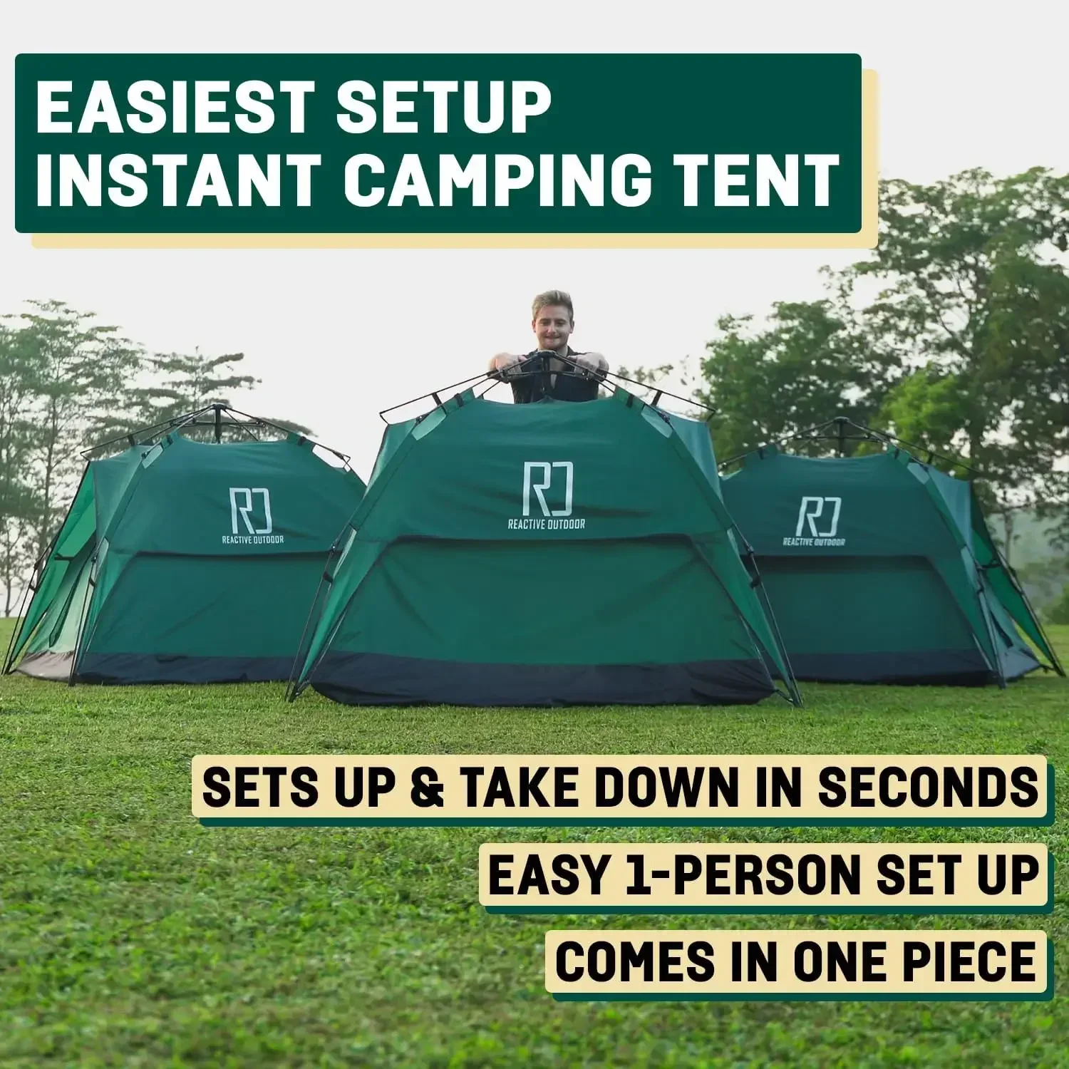 Second Tent - 3 Sec Instant Pop Up Easy and Quick Setup Camping 1 Person Setup Waterproof Double Layer
Second Tent - 3 Sec Instant Pop Up Easy and Quick Setup Camping 1 Person Setup Waterproof Double Layer