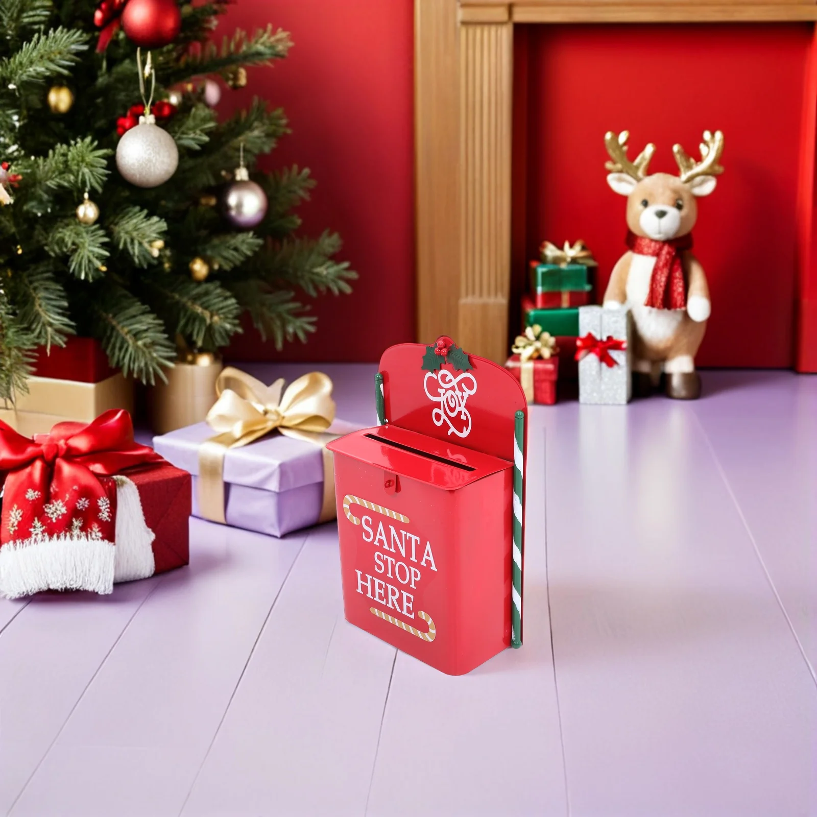 Christmas Wall Mount Mailbox Vintage Red Metal Santa Letter Box For Home Outdoor Decor Festive Hanging Mailbox With Latch,
Christmas Wall Mount Mailbox Vintage Red Metal Santa Letter Box For Home Outdoor Decor Festive Hanging Mailbox With Latch,