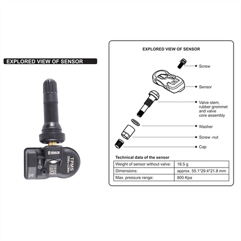 A73X-Programmable MX Sensor 433Mhz+315MHZ 2 In 1 Car Programmable TPMS Tire Pressure Sensor For Autel Too PMS Tire Pressure Sens
A73X-Programmable MX Sensor 433Mhz+315MHZ 2 In 1 Car Programmable TPMS Tire Pressure Sensor For Autel Too PMS Tire Pressure Sens