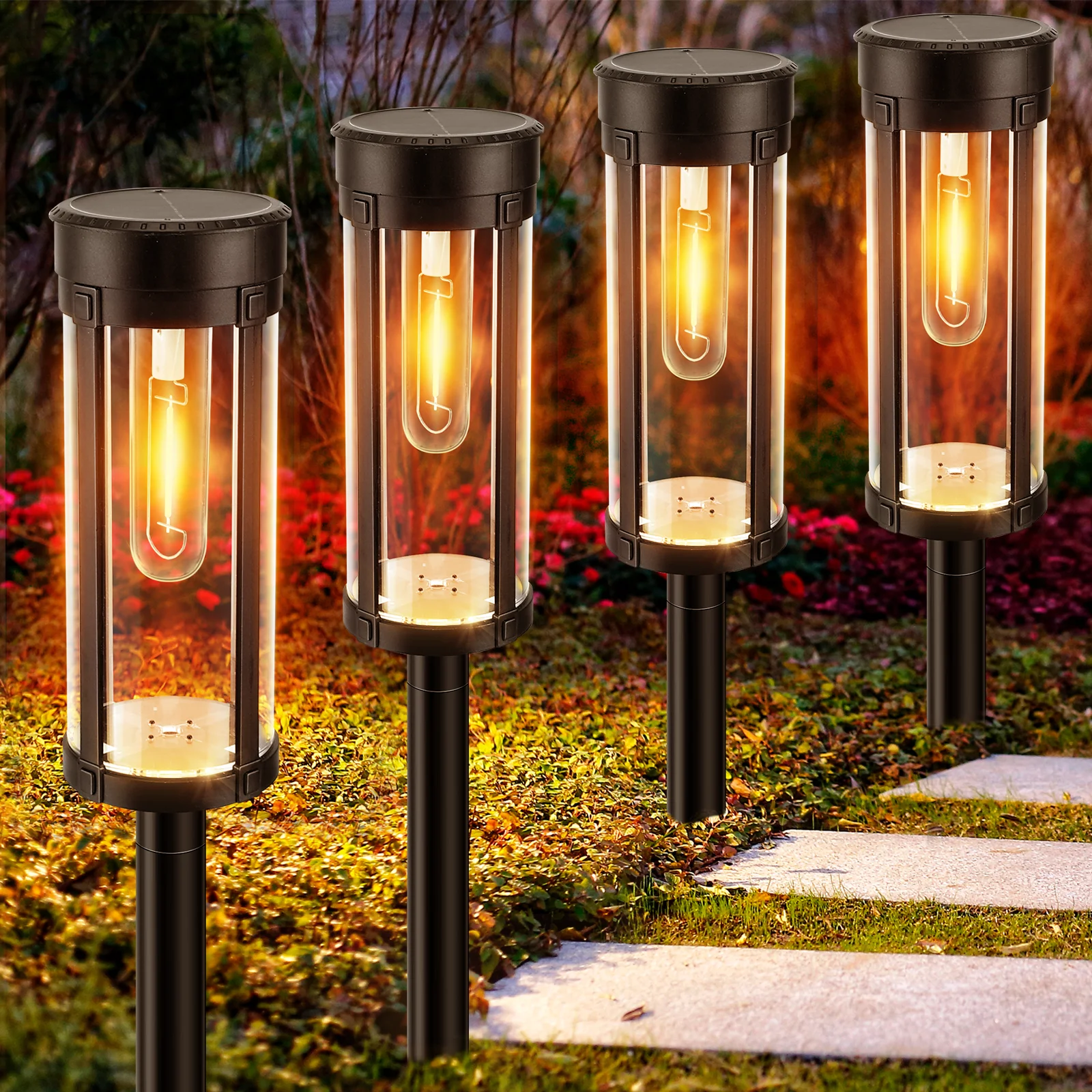 Набор из 6 ретро-солнечных светильников для дорожек, уличные водонепроницаемые светодиодные фонари теплого белого света на солнечных батареях для сада, газона, двора, ландшафтного освещения
Набор из 6 ретро-солнечных светильников для дорожек, уличные водонепроницаемые светодиодные фонари теплого белого света на солнечных батареях для сада, газона, двора, ландшафтного освещения