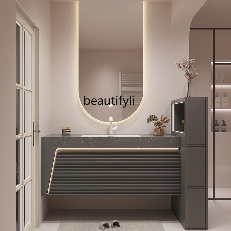 Modern Minimalist Solid Wood Bathroom Cabinet Light Luxury Bathroom Stone Plate Washstand Wash Basin Washbasin Bathroom
Modern Minimalist Solid Wood Bathroom Cabinet Light Luxury Bathroom Stone Plate Washstand Wash Basin Washbasin Bathroom