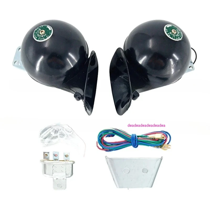 Electric Snail Horn Universal with Relay Harness Durable Waterproof Car Horn High Low Tone for Motorcycle Boat Car Truck
Electric Snail Horn Universal with Relay Harness Durable Waterproof Car Horn High Low Tone for Motorcycle Boat Car Truck