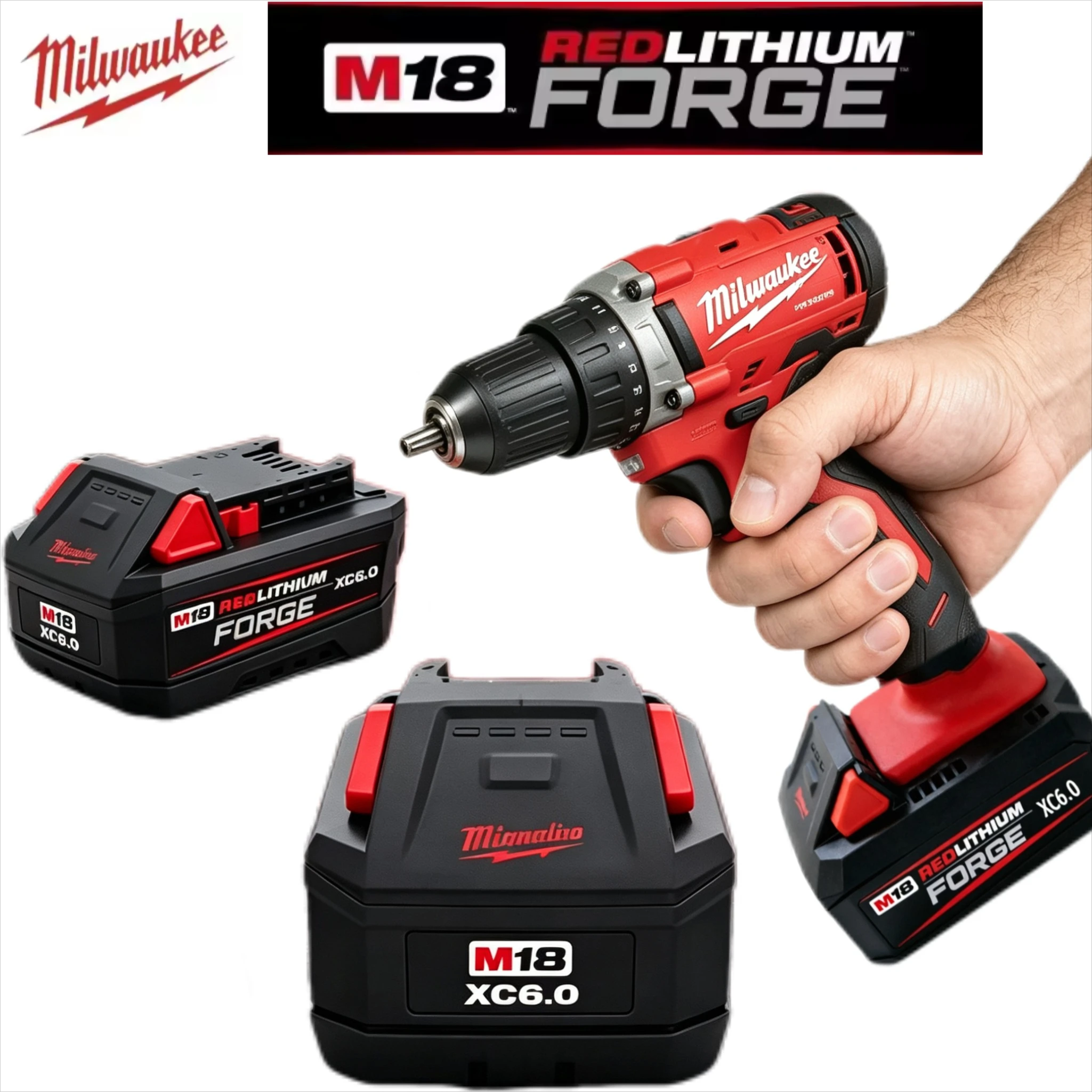 Original for Milwaukee M18 6.0Ah REDLITHIUM XC Multi-Protection Battery,For Milwaukee 48-11-1850 Home DIY & Renovation Tools Use
Original for Milwaukee M18 6.0Ah REDLITHIUM XC Multi-Protection Battery,For Milwaukee 48-11-1850 Home DIY & Renovation Tools Use