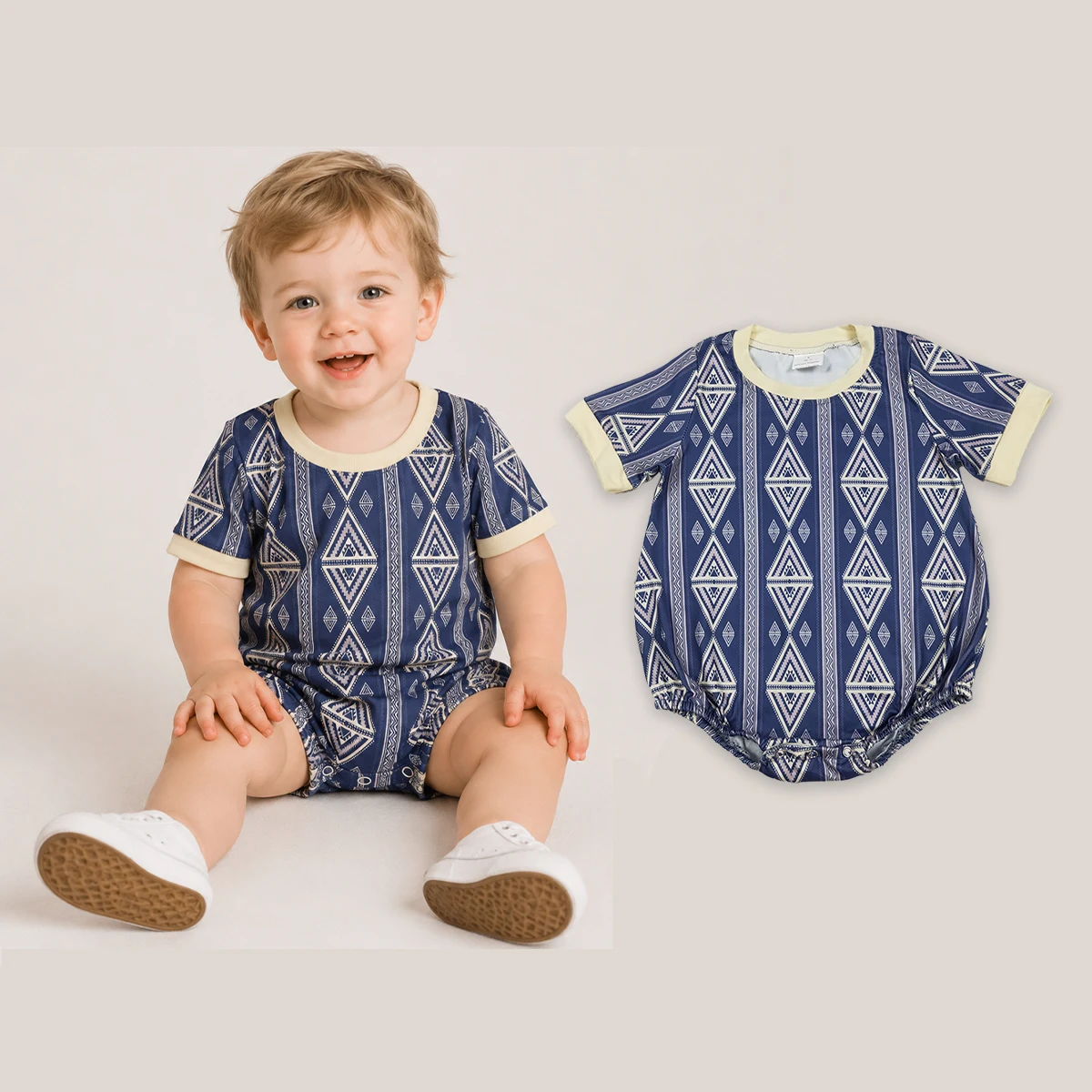 Newborn Baby Boys Short Sleeve Western Aztec Rompers Baby Clothes Kids Jumpsuit Toddler Boutique Children Clothing Wholesale
Newborn Baby Boys Short Sleeve Western Aztec Rompers Baby Clothes Kids Jumpsuit Toddler Boutique Children Clothing Wholesale