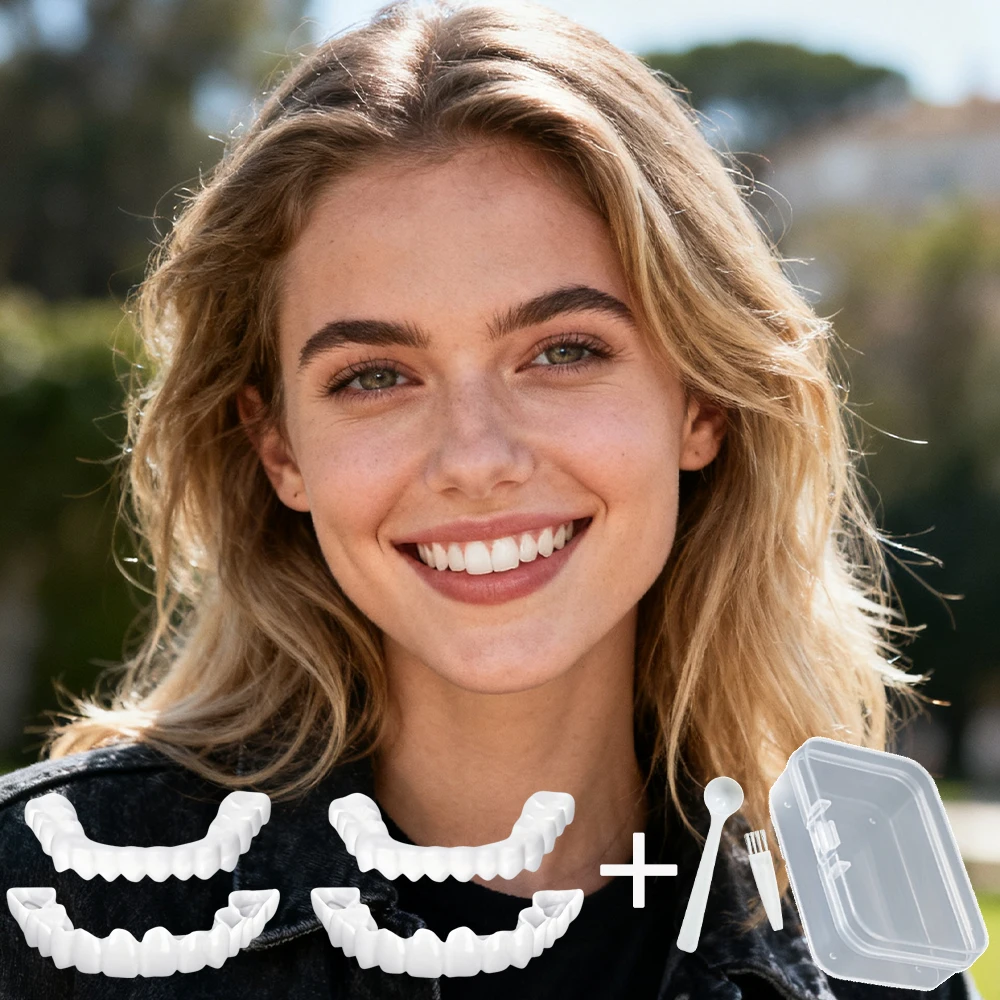 New Elegant Refined Smile Teeth Veneers Reusable Instant Whitening Sophisticated Look for Formal Events H2931
New Elegant Refined Smile Teeth Veneers Reusable Instant Whitening Sophisticated Look for Formal Events H2931
