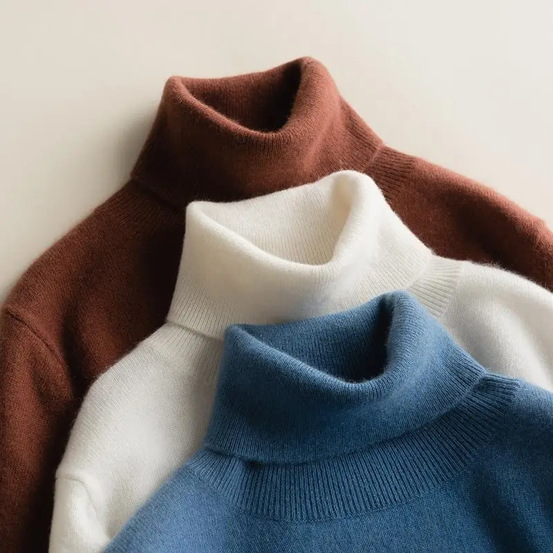 High Quality Cashmere Wool Comfortable Autumn Winter Turtleneck Sweater For Men Long Sleeve Thermal Plus Size Knitted Sweater
High Quality Cashmere Wool Comfortable Autumn Winter Turtleneck Sweater For Men Long Sleeve Thermal Plus Size Knitted Sweater
