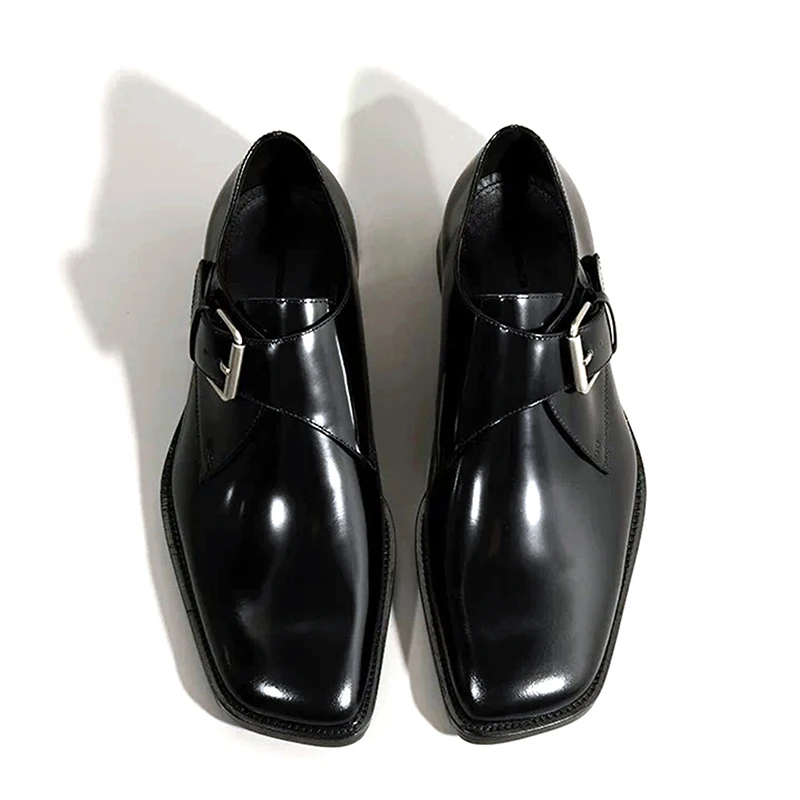 Square headed Monk leather shoes men's casual height increasing formal dress shoes work commuting business Oxford shoes
Square headed Monk leather shoes men's casual height increasing formal dress shoes work commuting business Oxford shoes