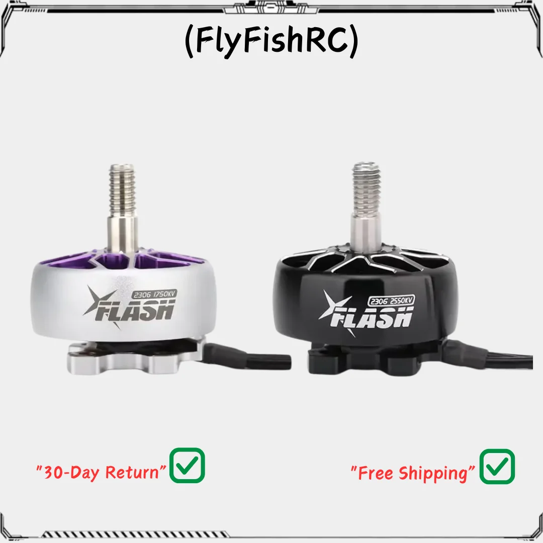 FlyFishRC Flash 2306 1750KV 2550KV Совместимый 5-6-дюймовый пропеллер для RC FPV Racing Drone Freestyle
FlyFishRC Flash 2306 1750KV 2550KV Совместимый 5-6-дюймовый пропеллер для RC FPV Racing Drone Freestyle