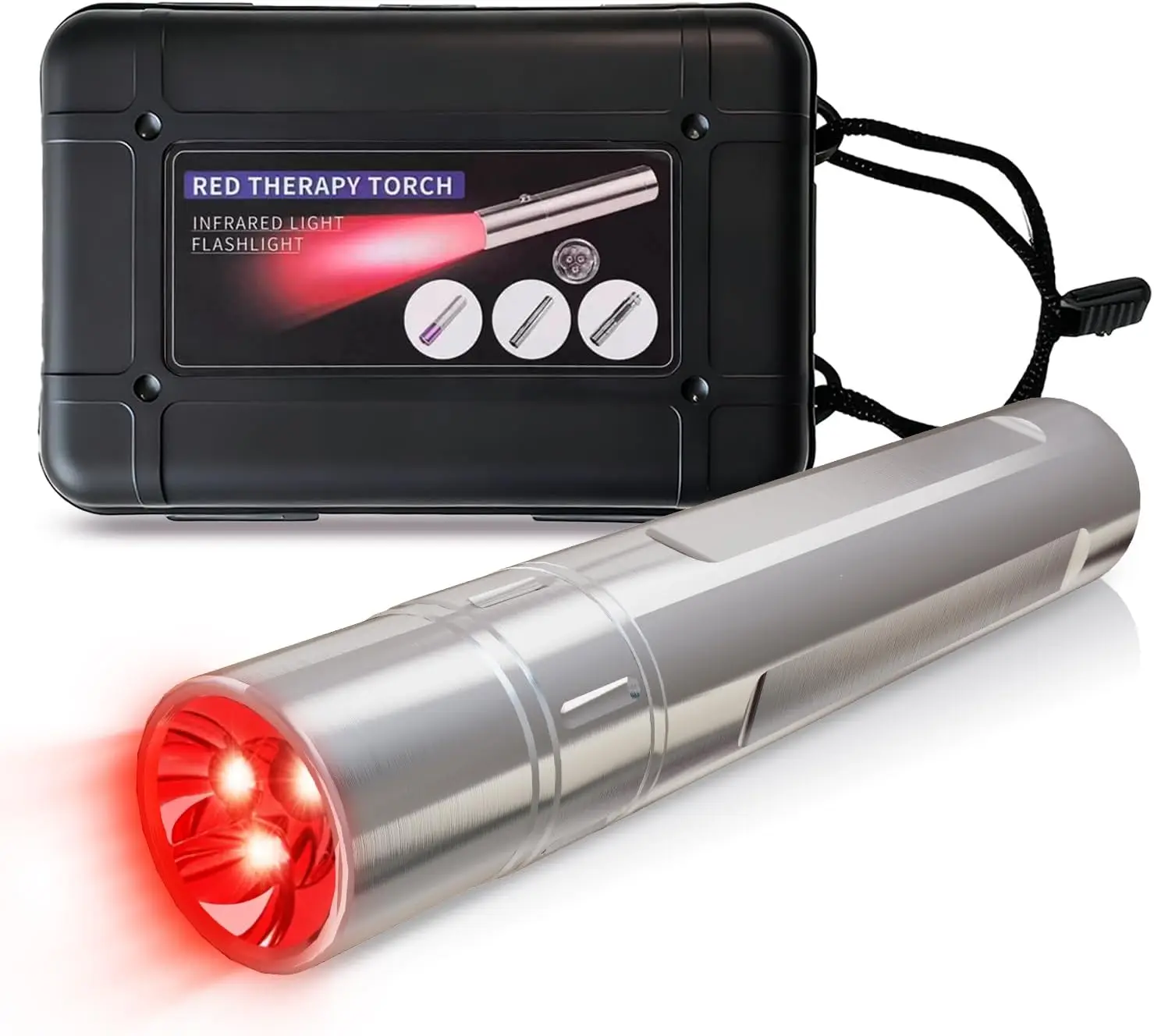 630+660+850nm Handheld Red Light Therapy Device Infrared Lamp Torch Improve Joint and Muscle Pain for Whole Body and Facial Care
630+660+850nm Handheld Red Light Therapy Device Infrared Lamp Torch Improve Joint and Muscle Pain for Whole Body and Facial Care
