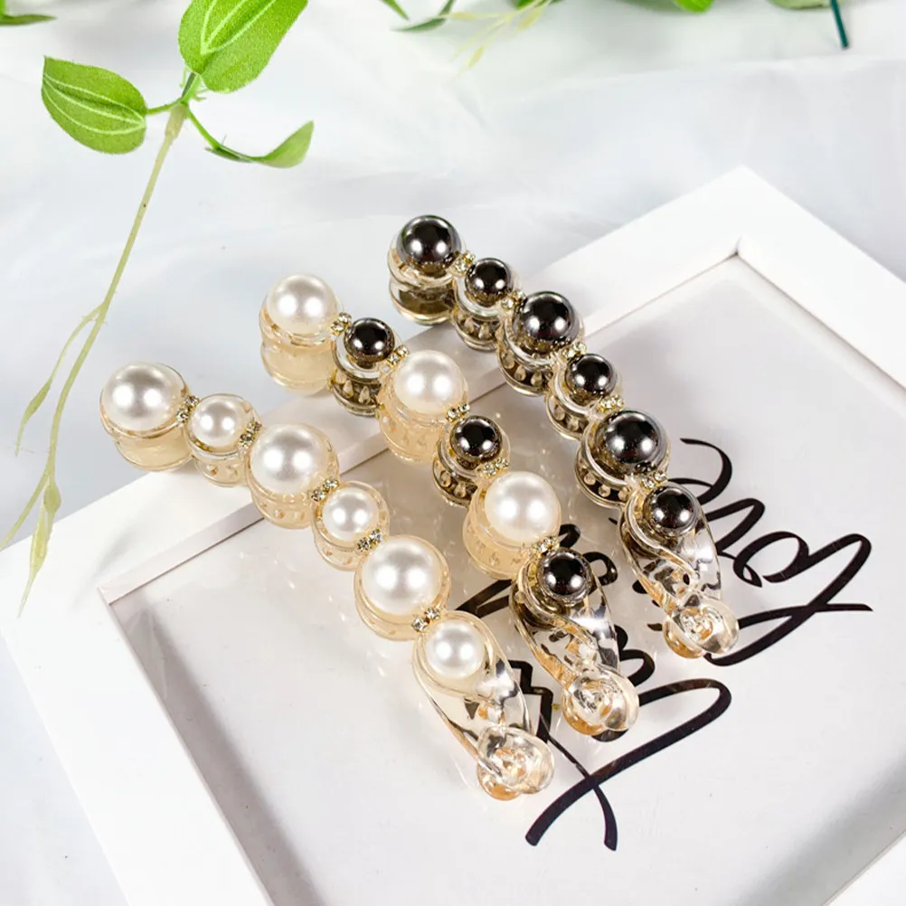 3Pcs Banana Clips with Pearl Detail Hair Clips for Women Thick Hair Ponytail Holder Styling Tool Elegant Daily Use Gift
3Pcs Banana Clips with Pearl Detail Hair Clips for Women Thick Hair Ponytail Holder Styling Tool Elegant Daily Use Gift