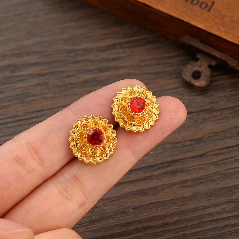 Bangrui 1.8cm Gold Round Stud Earrings For Women/Girl Africa Fashion Jewelry Gift
Bangrui 1.8cm Gold Round Stud Earrings For Women/Girl Africa Fashion Jewelry Gift