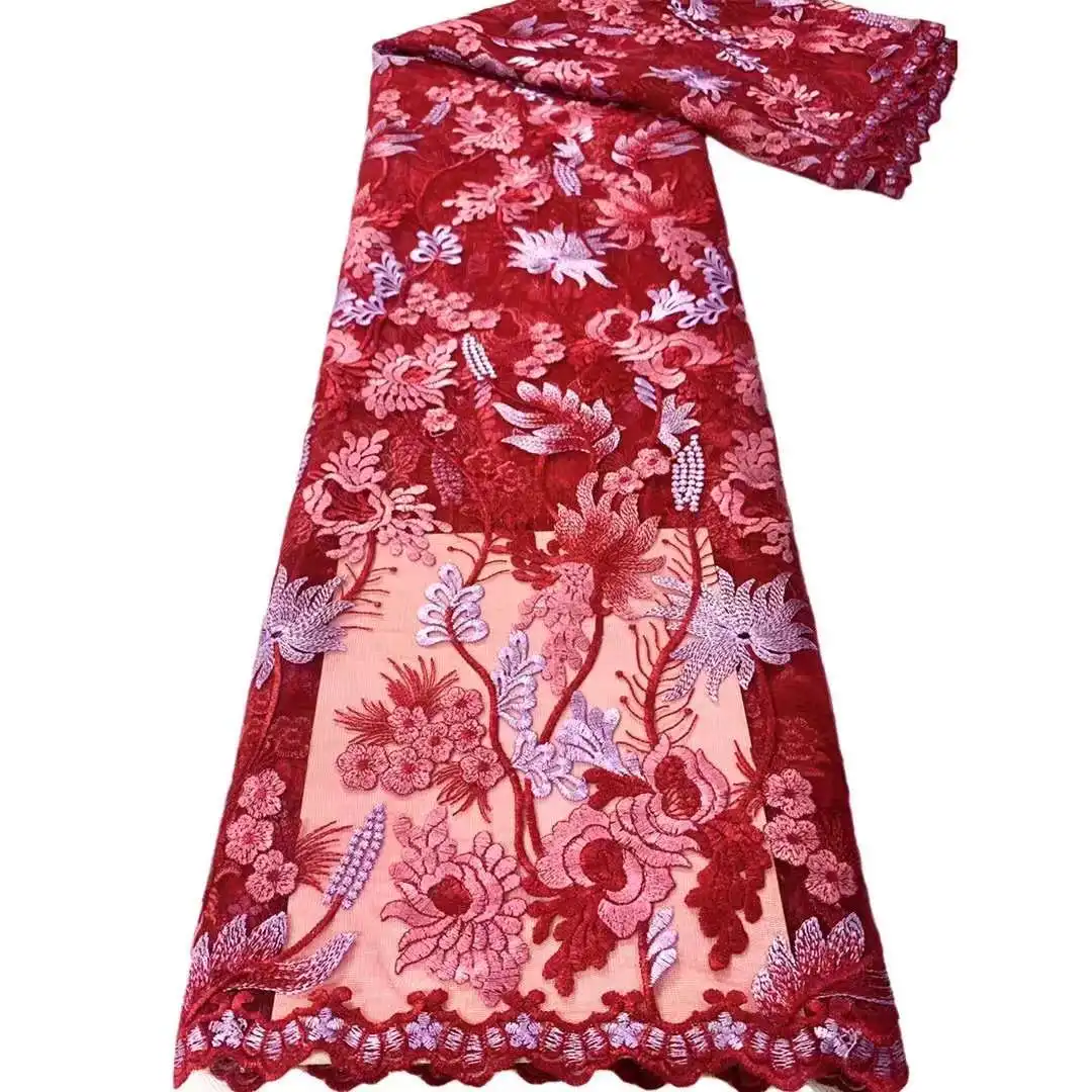 High Quality African Lace Fabric Embroidery Craft Mesh Sewing Design DIY Accessories Supplies Tulle Banquet Party Wedding Dress
High Quality African Lace Fabric Embroidery Craft Mesh Sewing Design DIY Accessories Supplies Tulle Banquet Party Wedding Dress