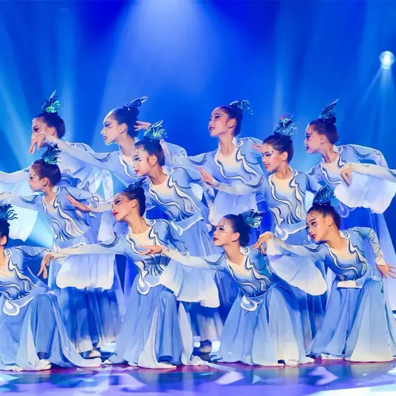 Performance Costume Classical Dance Art Examination Women's Chorus Elegant Chinese Modern Style Dancing Dress
Performance Costume Classical Dance Art Examination Women's Chorus Elegant Chinese Modern Style Dancing Dress