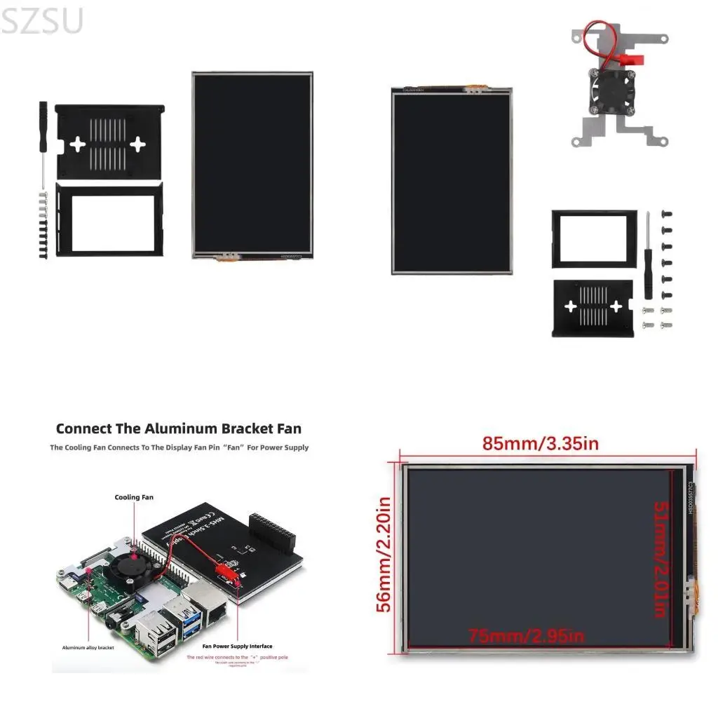 SZSU Easy Use 3.5inch MHS Touchable Screen 480x320 Resolution for 5/4B Development Board
SZSU Easy Use 3.5inch MHS Touchable Screen 480x320 Resolution for 5/4B Development Board