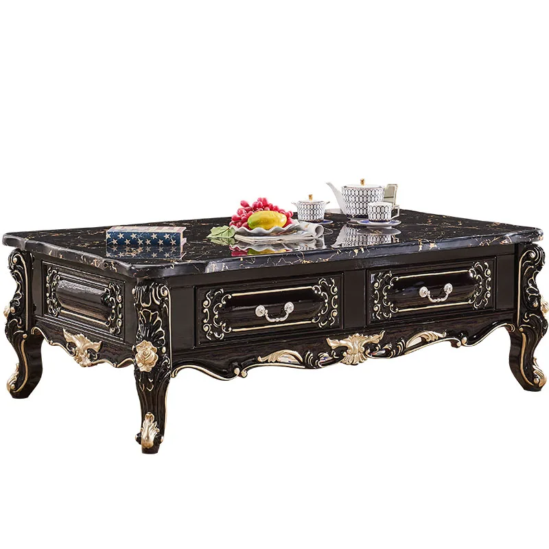 European coffee table marble solid wood living room square tea table black sandalwood light luxury small apartment design
European coffee table marble solid wood living room square tea table black sandalwood light luxury small apartment design