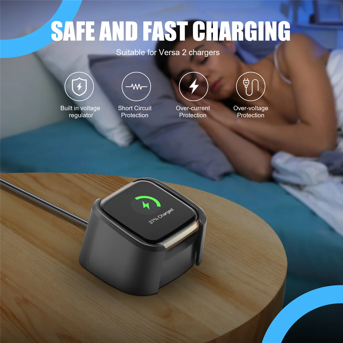AA91 Charger Compatible for Fitbit Versa 2,Replacement USB Charging Cable for Versa 2 Smart Watch Accessories
AA91 Charger Compatible for Fitbit Versa 2,Replacement USB Charging Cable for Versa 2 Smart Watch Accessories