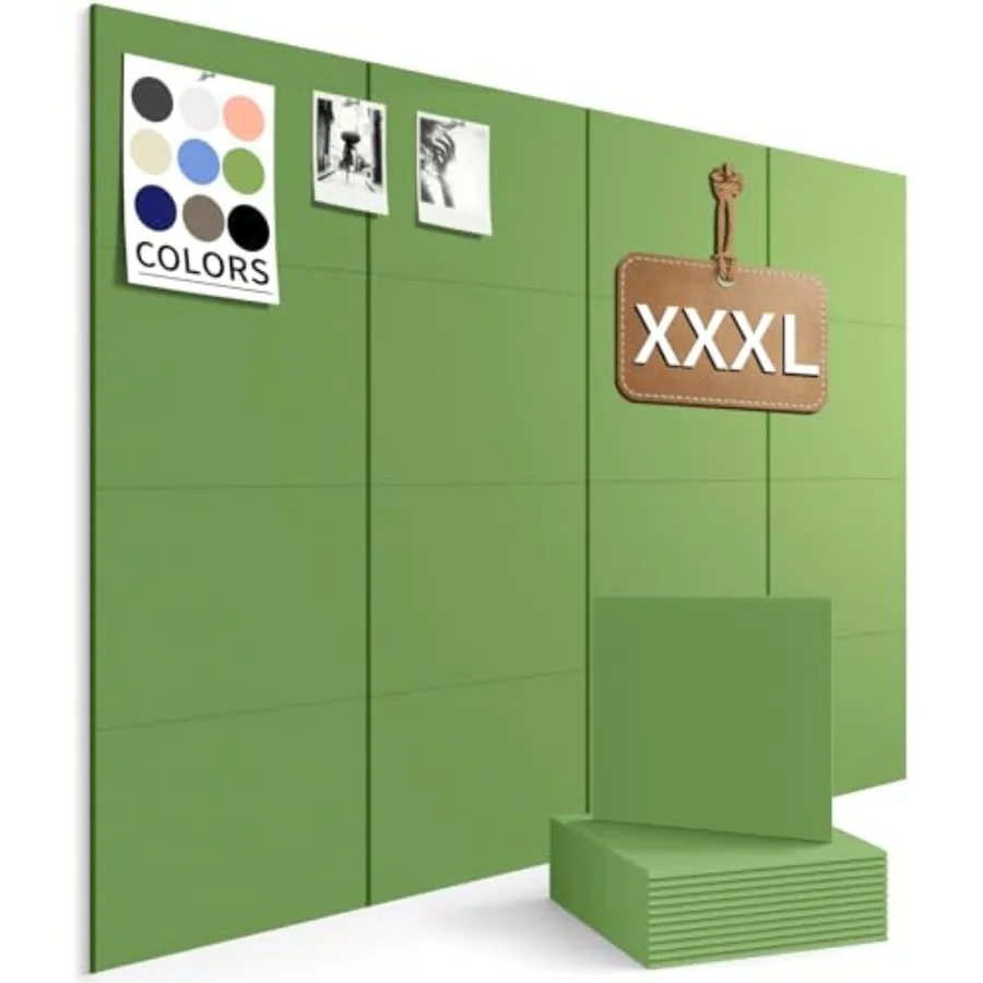 Large Bulletin Board 59"x 36" Cork Boards for Walls, 16 Pack Felt Wall Panels Photo Board, Cork Board for Office Home Pin Board
Large Bulletin Board 59"x 36" Cork Boards for Walls, 16 Pack Felt Wall Panels Photo Board, Cork Board for Office Home Pin Board