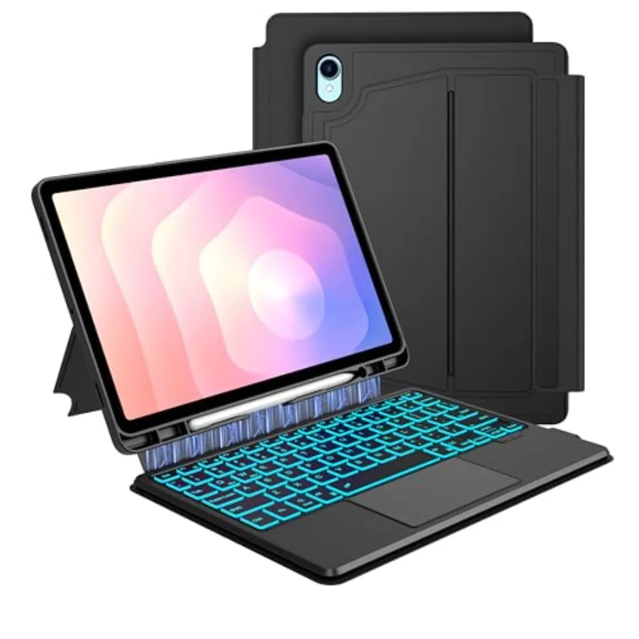 Keyboard Case for Samsung Galaxy Tab S11 2025 11-inch: 7 Colors Backlit Trackpad Keyboard Smart Touch Wireless Magnetic Detacha
Keyboard Case for Samsung Galaxy Tab S11 2025 11-inch: 7 Colors Backlit Trackpad Keyboard Smart Touch Wireless Magnetic Detacha