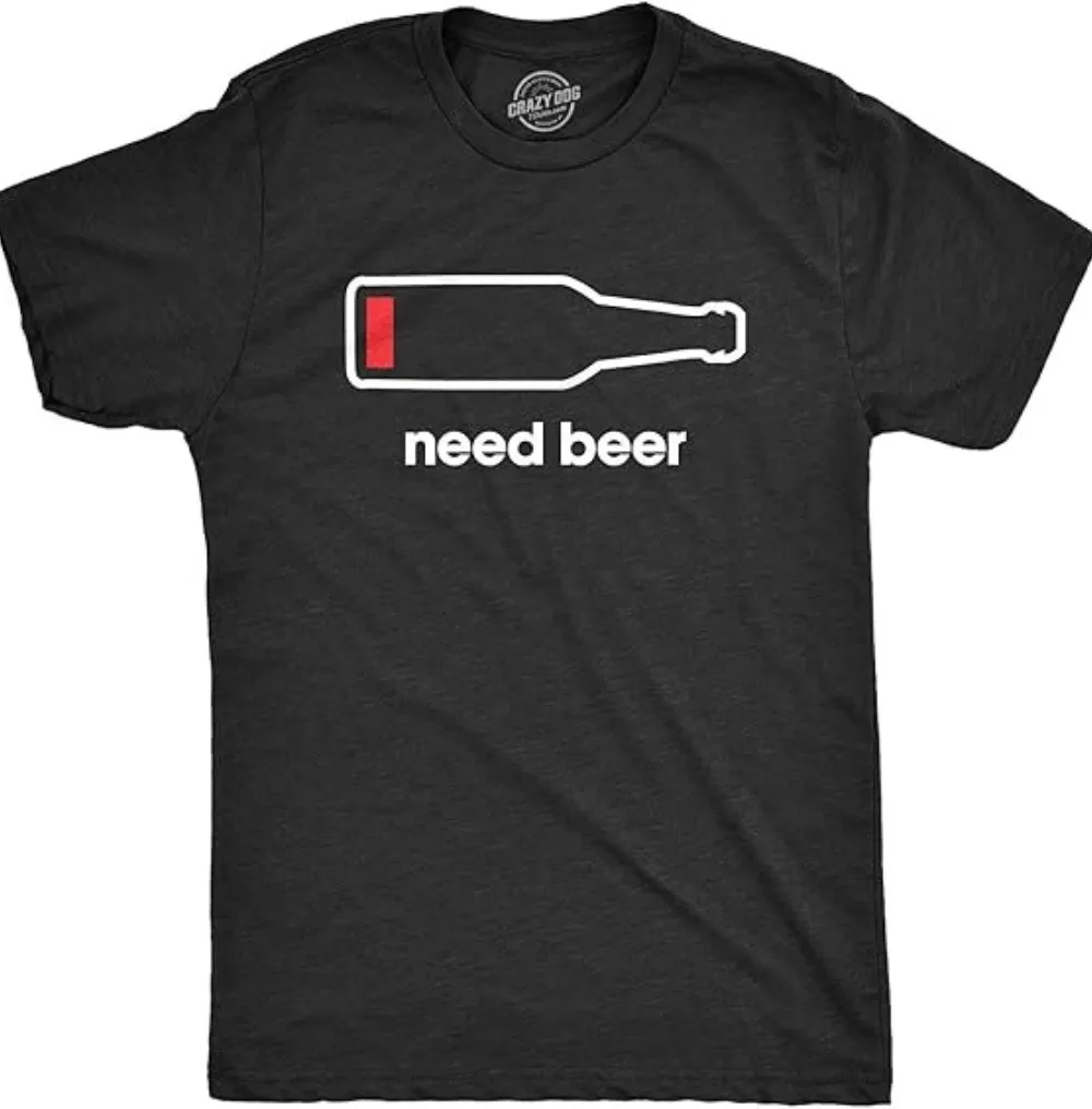 Funny Beer T-Shirt for Dad, Low Battery Humor Gift
Funny Beer T-Shirt for Dad, Low Battery Humor Gift