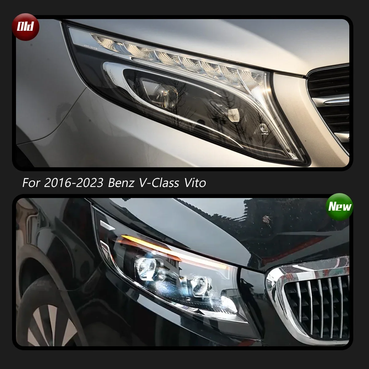Car Headlights For Benz V-Class Vito 2016-2023 LED Car Lamps Daytime Running Lights Dynamic Turn Signals Car Accessories
Car Headlights For Benz V-Class Vito 2016-2023 LED Car Lamps Daytime Running Lights Dynamic Turn Signals Car Accessories