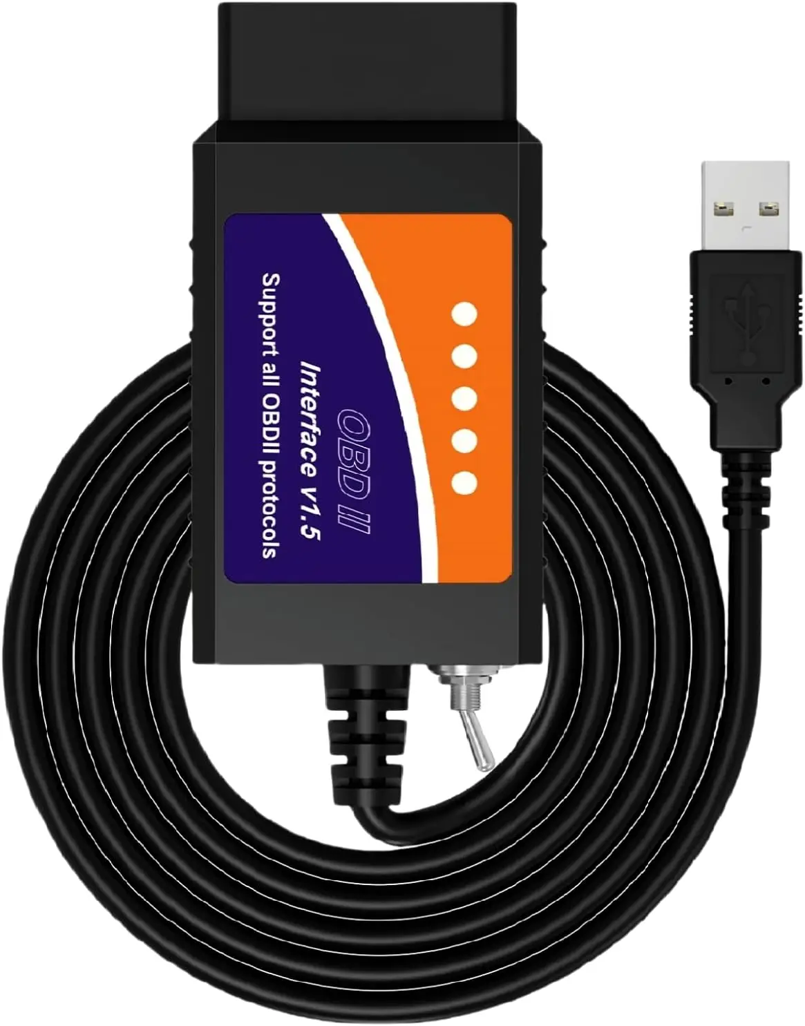 ELM327 OBD2 USB Adapter for Windows, ELMconfig Scanner with MS/HS CAN Switch, Check Engine Light Diagnosis for F150/F250 Car & L
ELM327 OBD2 USB Adapter for Windows, ELMconfig Scanner with MS/HS CAN Switch, Check Engine Light Diagnosis for F150/F250 Car & L
