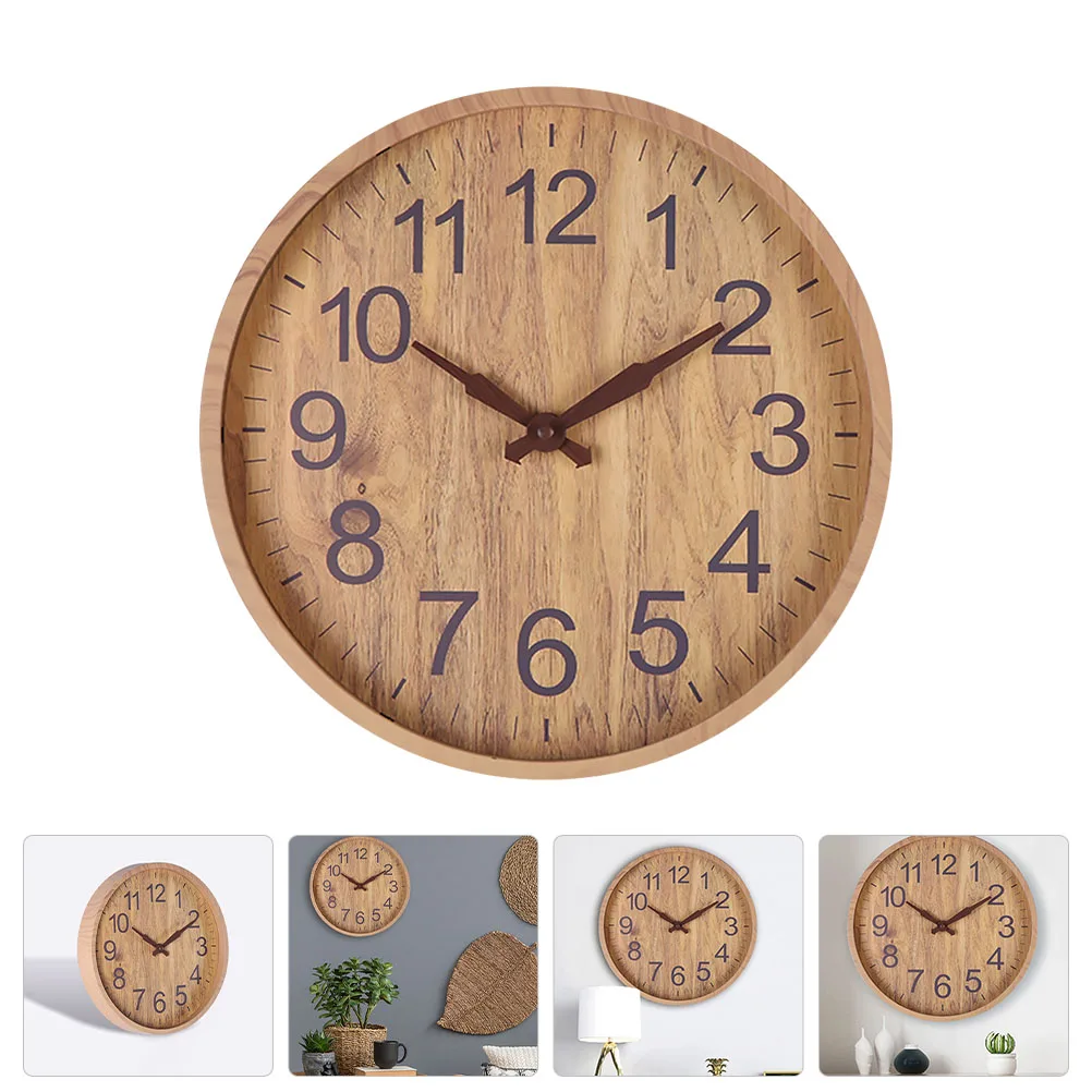 Stylish Hanging Imitation Wooden Pattern Silent Home Decor Living Room Bedroom Wall Clock Mute Wall Mounted Fashion
Stylish Hanging Imitation Wooden Pattern Silent Home Decor Living Room Bedroom Wall Clock Mute Wall Mounted Fashion