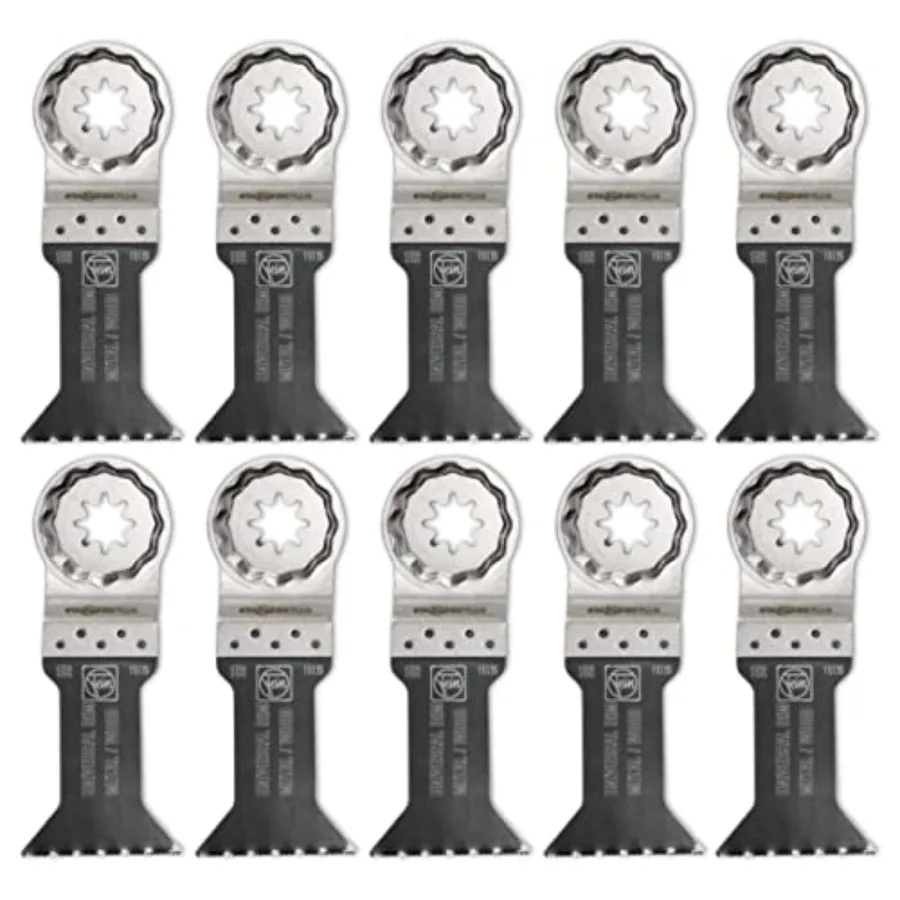 Saw Blade - Precision Cutting for, Drywall and Plastics, etal with Wavy Teeth, 1-3/4" Medium Width, 2 3/4" Length, - 6350215229
Saw Blade - Precision Cutting for, Drywall and Plastics, etal with Wavy Teeth, 1-3/4" Medium Width, 2 3/4" Length, - 6350215229