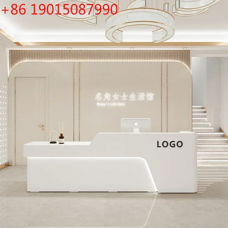 Administrator Stand Reception Counter Desk Long Cafe Modern Salon Restaurant Shop Front Hairdressing Furniture Minimalist Table
Administrator Stand Reception Counter Desk Long Cafe Modern Salon Restaurant Shop Front Hairdressing Furniture Minimalist Table