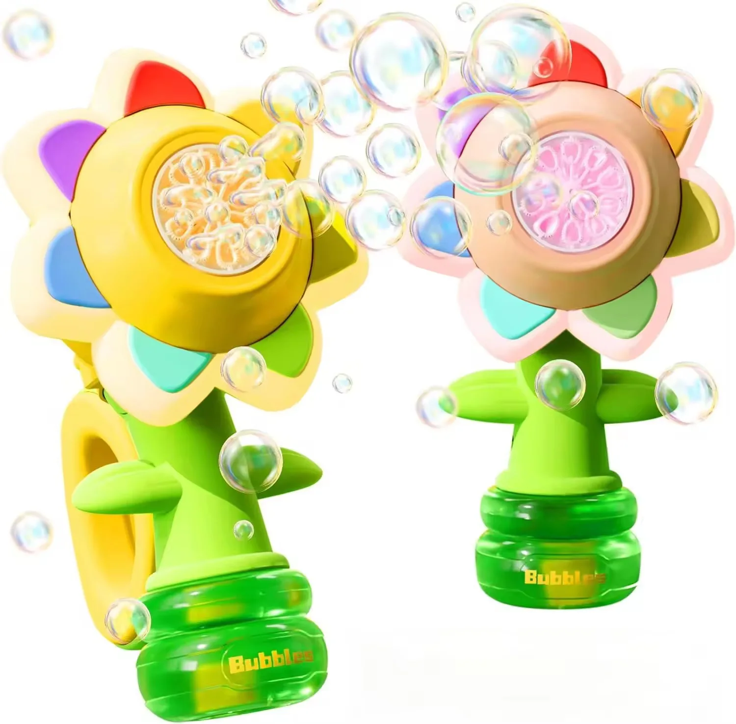 3-speed Adjustment Sunflower Bubble Machine Adjustment Automatic Portable Blowing Bubble Bath Toy Night Light Birthday Party
3-speed Adjustment Sunflower Bubble Machine Adjustment Automatic Portable Blowing Bubble Bath Toy Night Light Birthday Party
