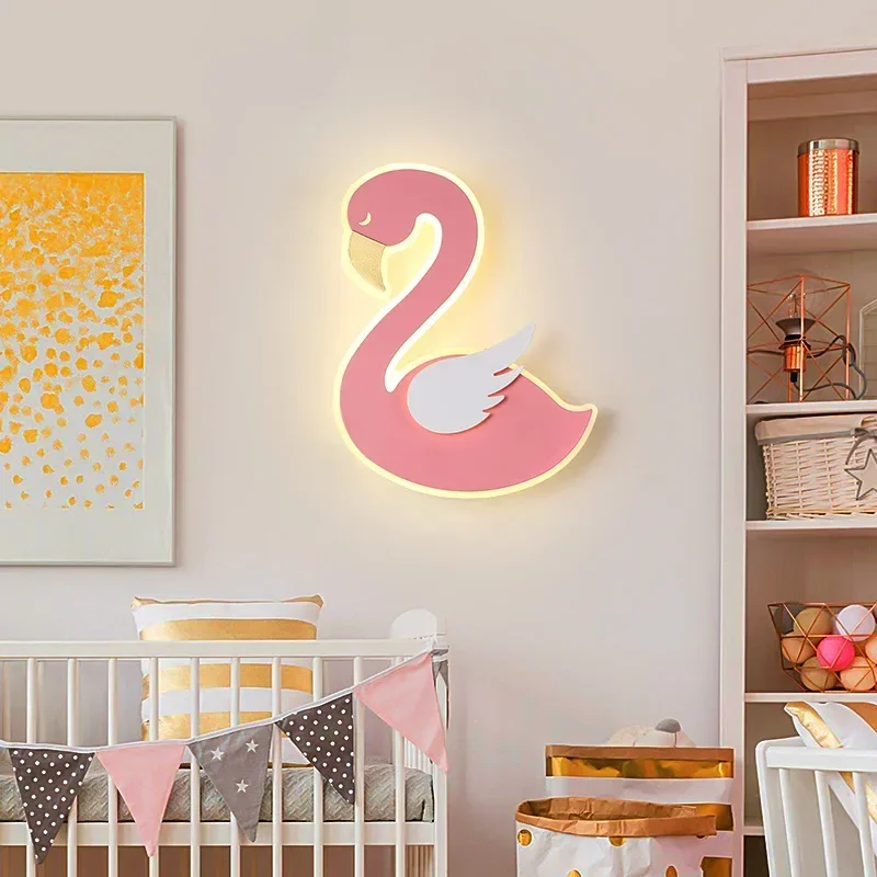 Flamingo LED Wall Lamp, Nordic Metal Sconce, Cute Animal Light for Nursery Dining Room Bedroom, Baby Night Lighting Fixture
Flamingo LED Wall Lamp, Nordic Metal Sconce, Cute Animal Light for Nursery Dining Room Bedroom, Baby Night Lighting Fixture