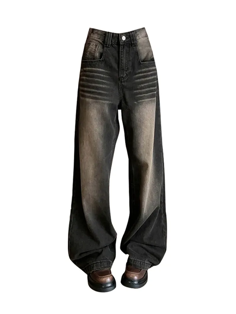 High Quality Gyaru Jeans Y2k Vintage High Waist Wide Leg Pants Denim Baggy Black Gothic Trousers Casual Tide Streetwear Cyber
High Quality Gyaru Jeans Y2k Vintage High Waist Wide Leg Pants Denim Baggy Black Gothic Trousers Casual Tide Streetwear Cyber