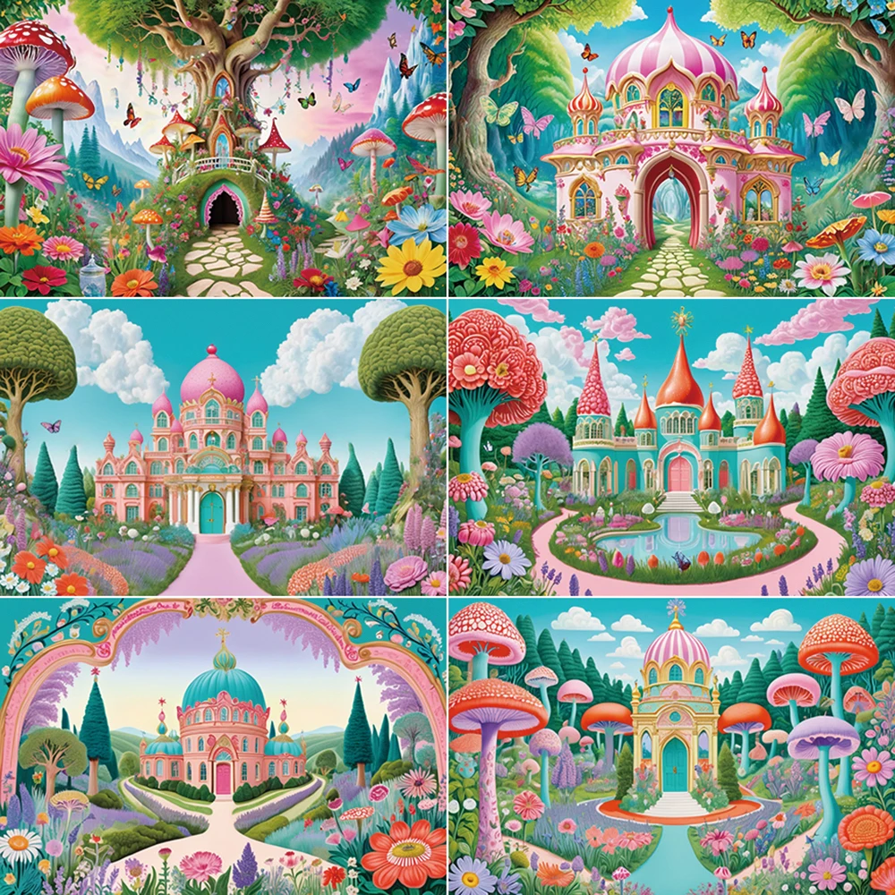 MOON.QG Spring Garden Background Photography Fairytale Castle Cartoon Photozone Backdrop Children Studio Photobooth Props
MOON.QG Spring Garden Background Photography Fairytale Castle Cartoon Photozone Backdrop Children Studio Photobooth Props