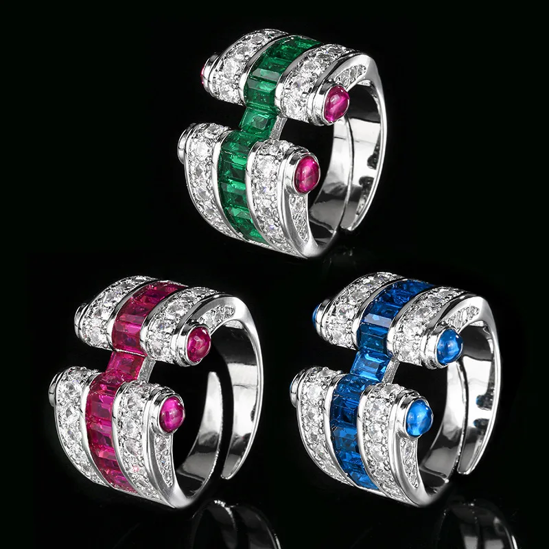 Copper Base Gold-plated Simulated Blue Spinel Gem Red Corundum Ring Opening Adjustable Personality Crystal Stainless Steel Rings
Copper Base Gold-plated Simulated Blue Spinel Gem Red Corundum Ring Opening Adjustable Personality Crystal Stainless Steel Rings